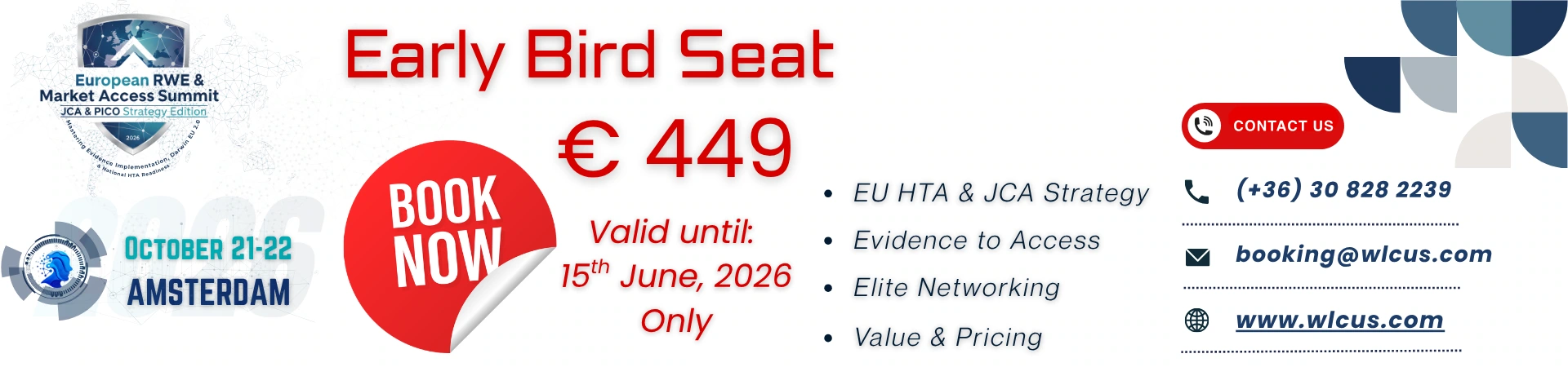 European RWE & Market Access Summit 2026 | JCA & PICO Strategy Edition