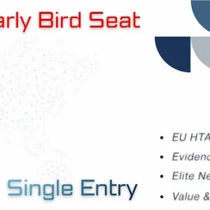 Early Bird Single Delegate Entry Pass for European RWE and Market Access Summit 2026 Amsterdam - Strategic JCA and PICO focus.