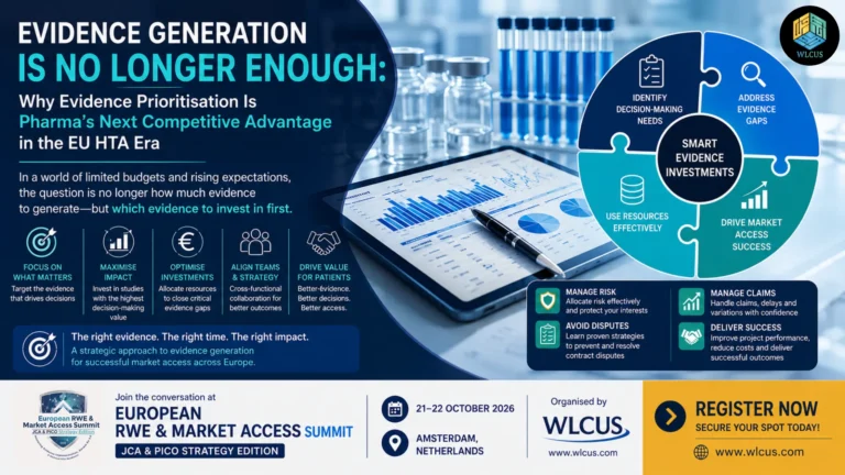 Evidence prioritisation strategy for pharmaceutical companies preparing for EU HTA, Real-World Evidence, pricing, reimbursement and market access in Europe